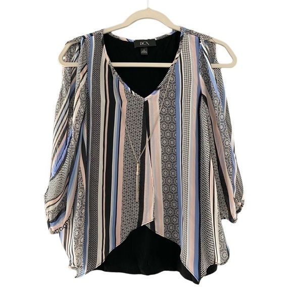 ⭐️ Small BCX striped top black under - Picture 1 of 3